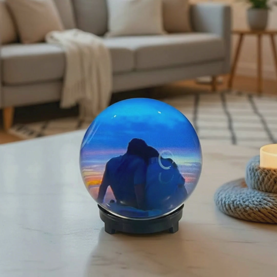 Load video: Flashu time ball with your important memories